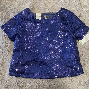 Sequins navy shirt